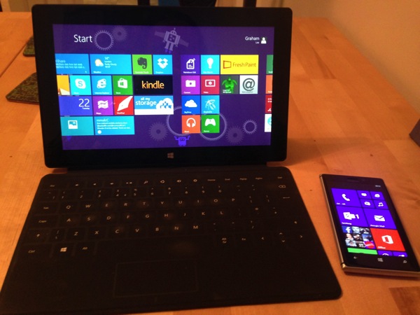 Surface RT and Lumia 925