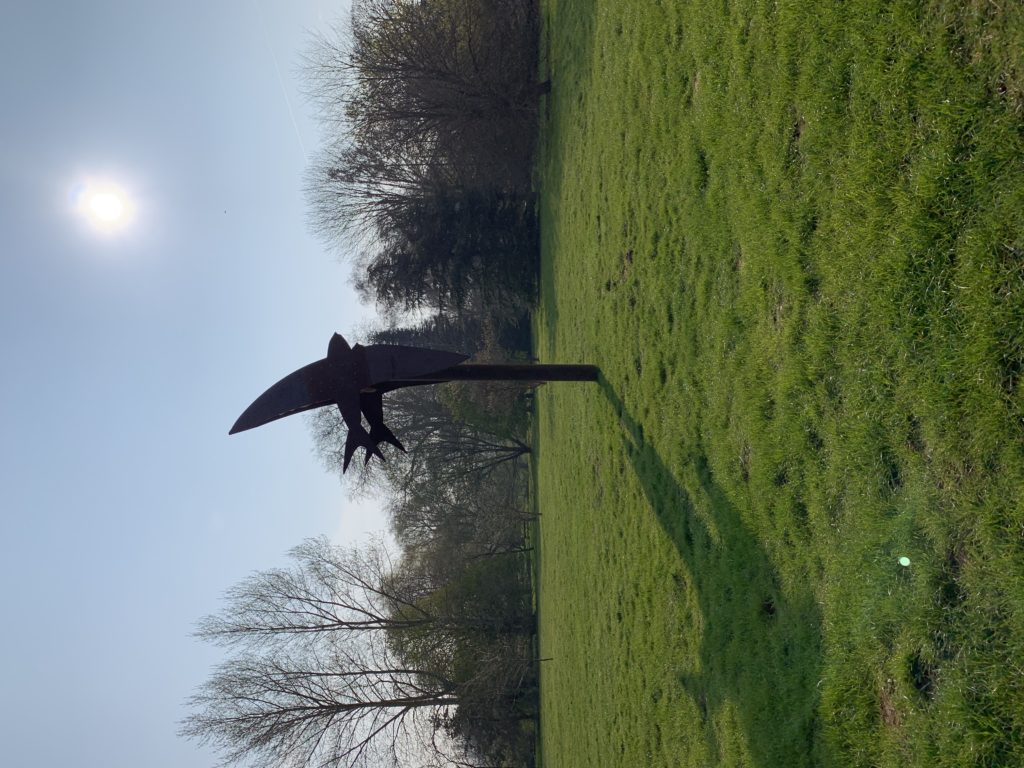 A nesting tower for swifts